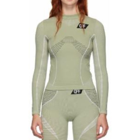 off white athletic top
